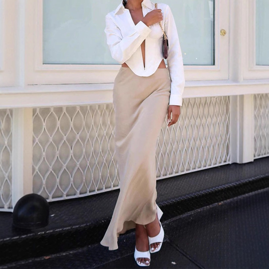 Women Fashion Sexy V-Neck Hollow Lar Long Sleeve Shirt