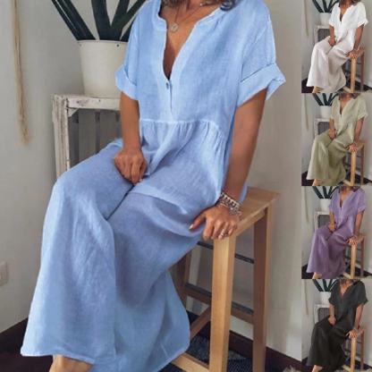 Casual Holiday Solid Color Dress