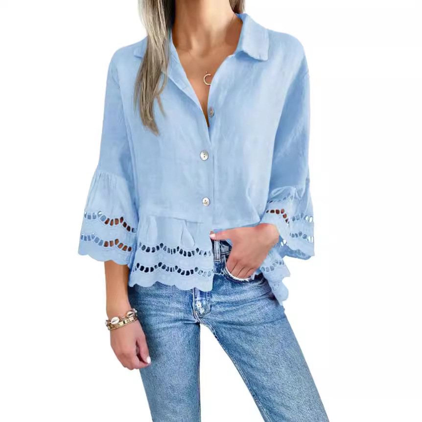 Lace Long-Sleeved Shirt