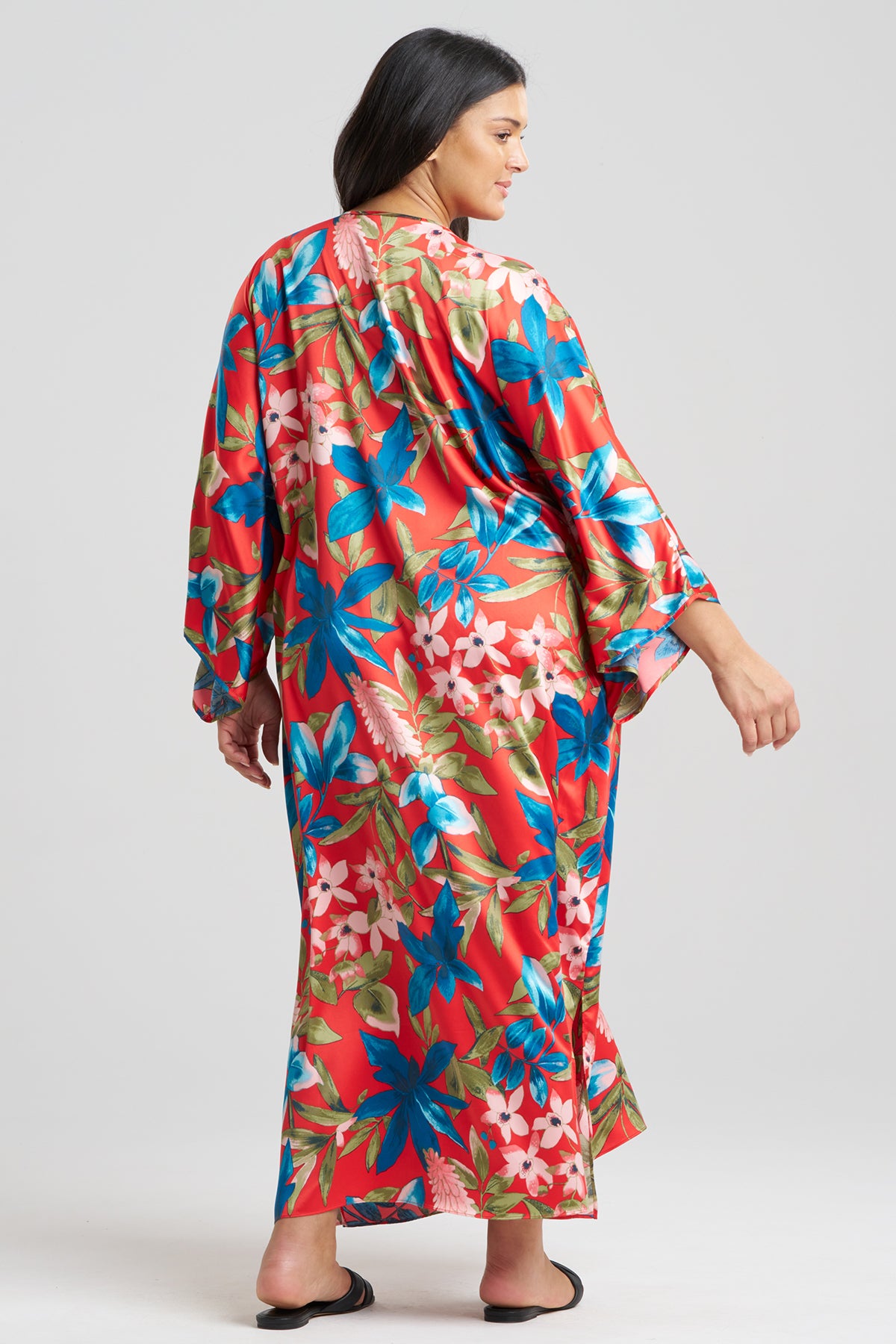 Tropical Breeze Satin Caftan