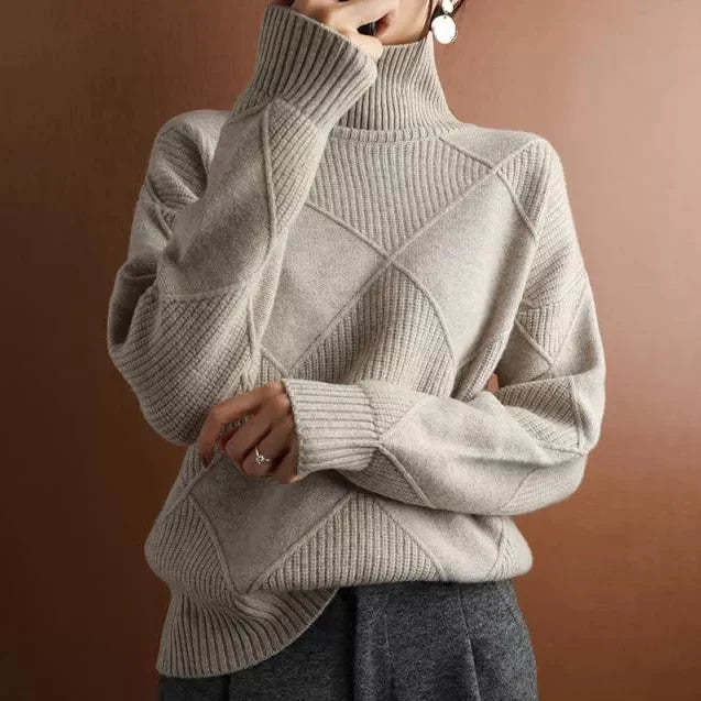AUTUMN FLASH SALE🔥CASHMERE TURTLENECK SWEATER CARDIGAN