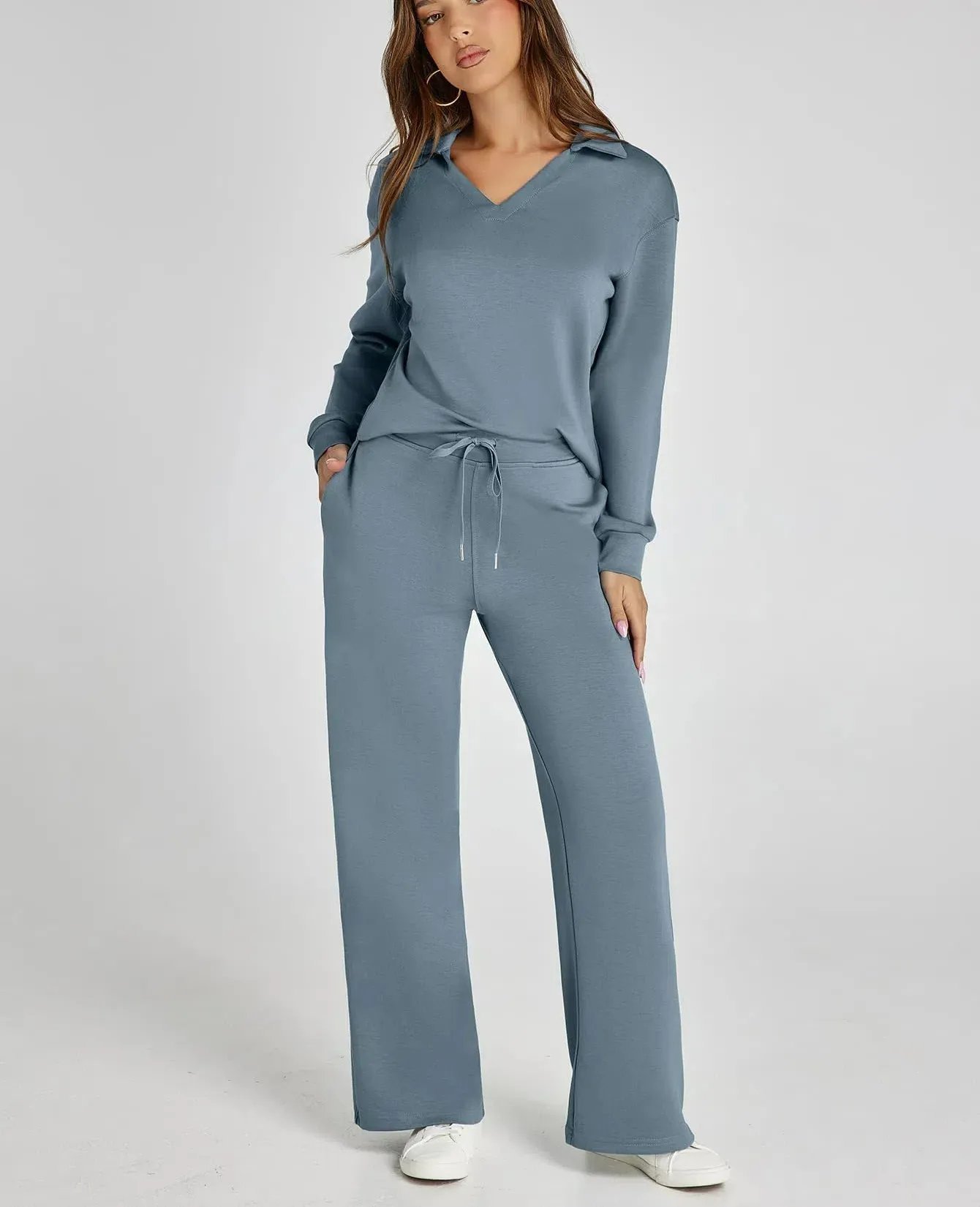 Women's Fall Transition 2-Piece Set - Breathable & Wrinkle Resistant S