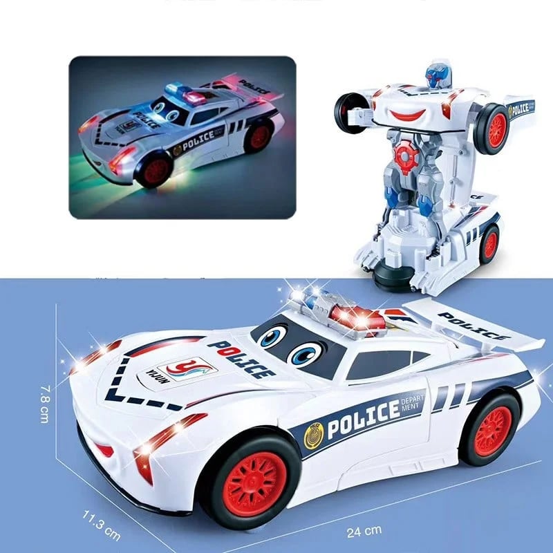 🔥HOT SALE🔥Electric Universal Deformation Police Toy Car