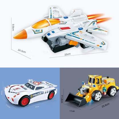 🔥HOT SALE🔥Electric Universal Deformation Police Toy Car