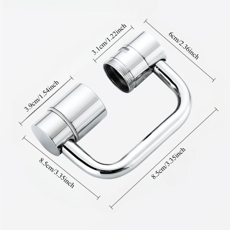 🚰 Upgrade Your Washing Routine✨ TTZZ 360° Rotatable Faucet Aerator Extension - For Effortless, All-Angle Control!