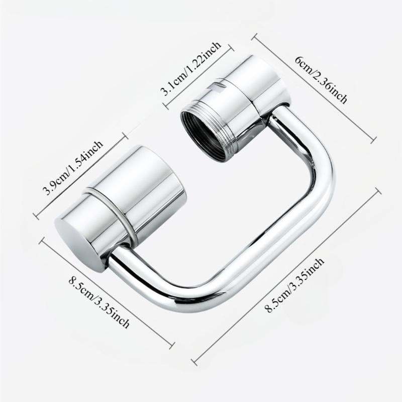🚰 Upgrade Your Washing Routine✨ TTZZ 360° Rotatable Faucet Aerator Extension - For Effortless, All-Angle Control!