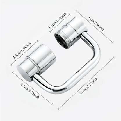 🚰 Upgrade Your Washing Routine✨ TTZZ 360° Rotatable Faucet Aerator Extension - For Effortless, All-Angle Control!