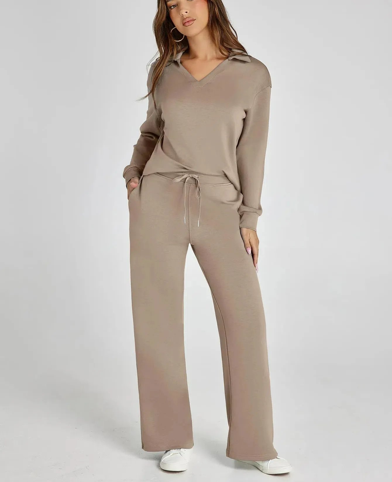 Women's Fall Transition 2-Piece Set - Breathable & Wrinkle Resistant Sweatsuits Sets