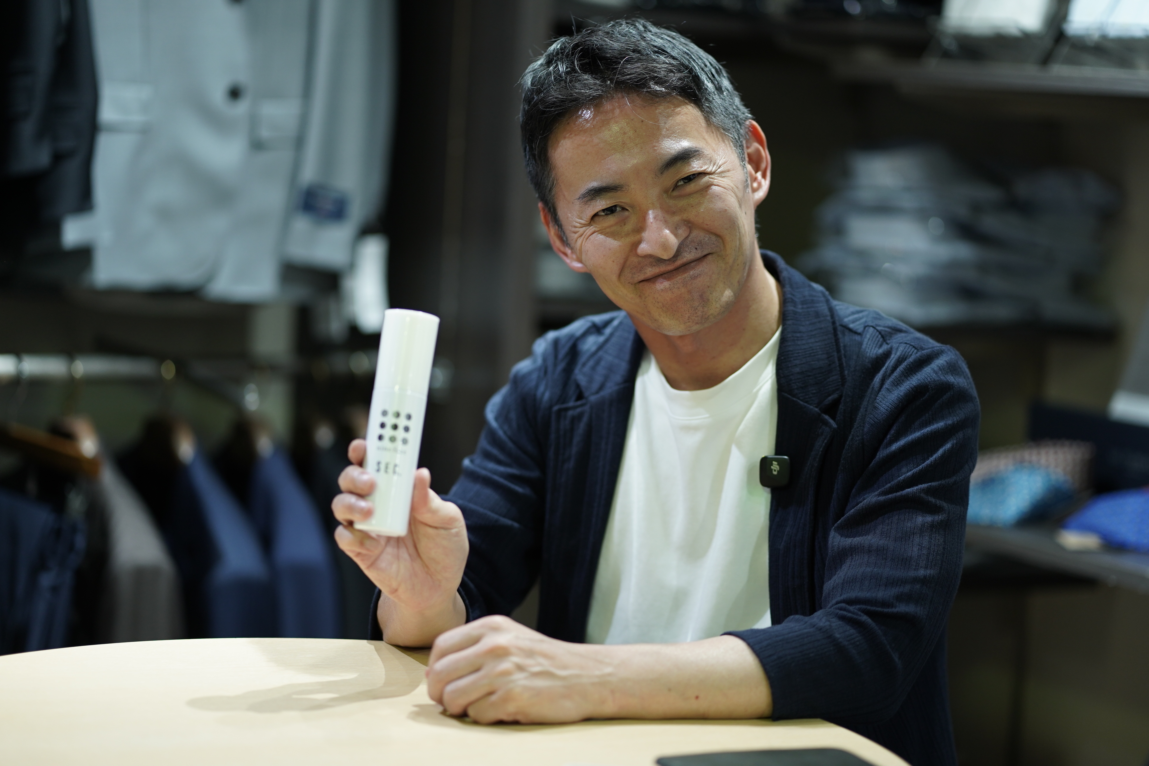 インタビューに答える野田様