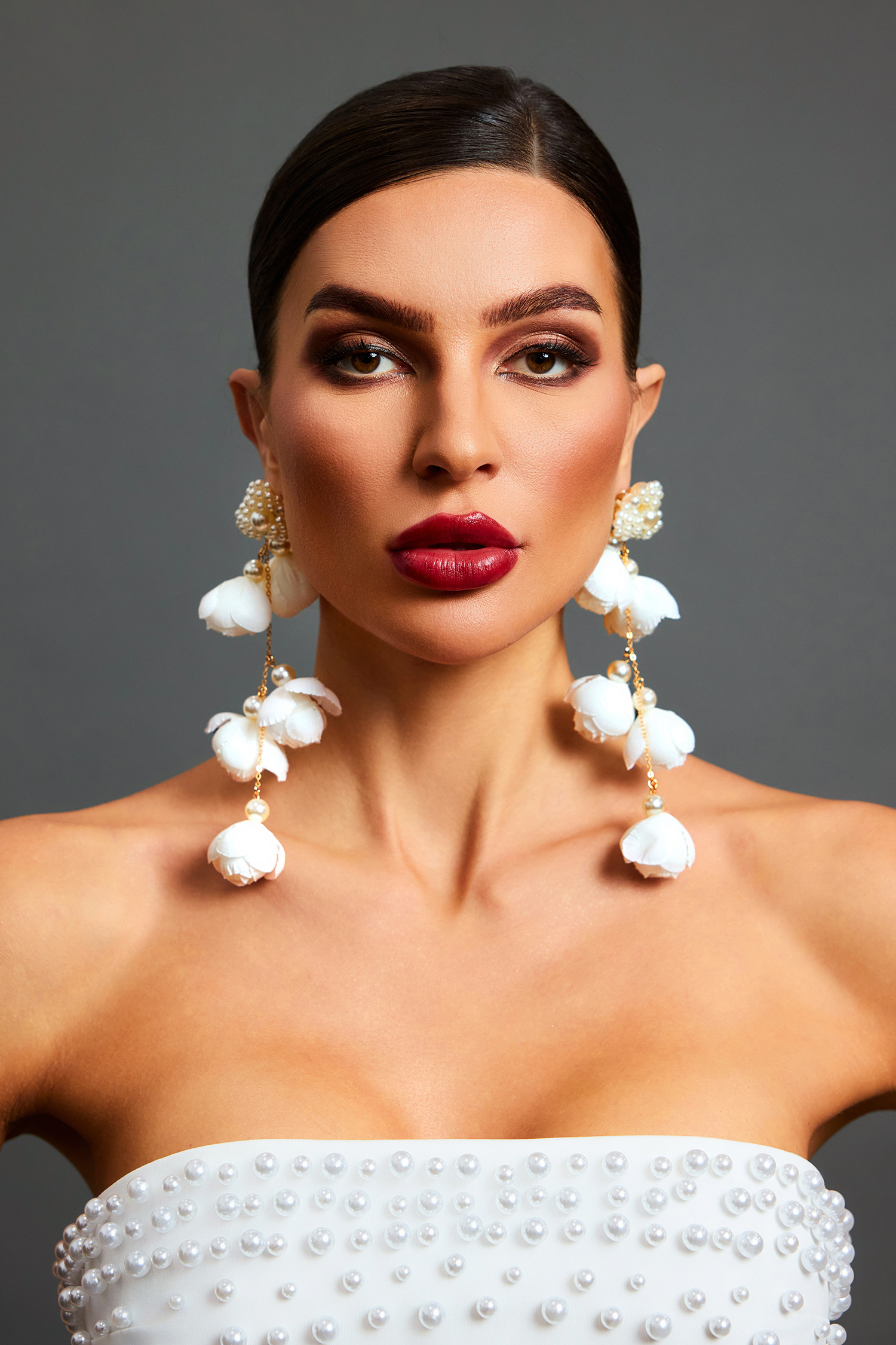 Lita Flrs Pearl Tassel Maxi Earrings