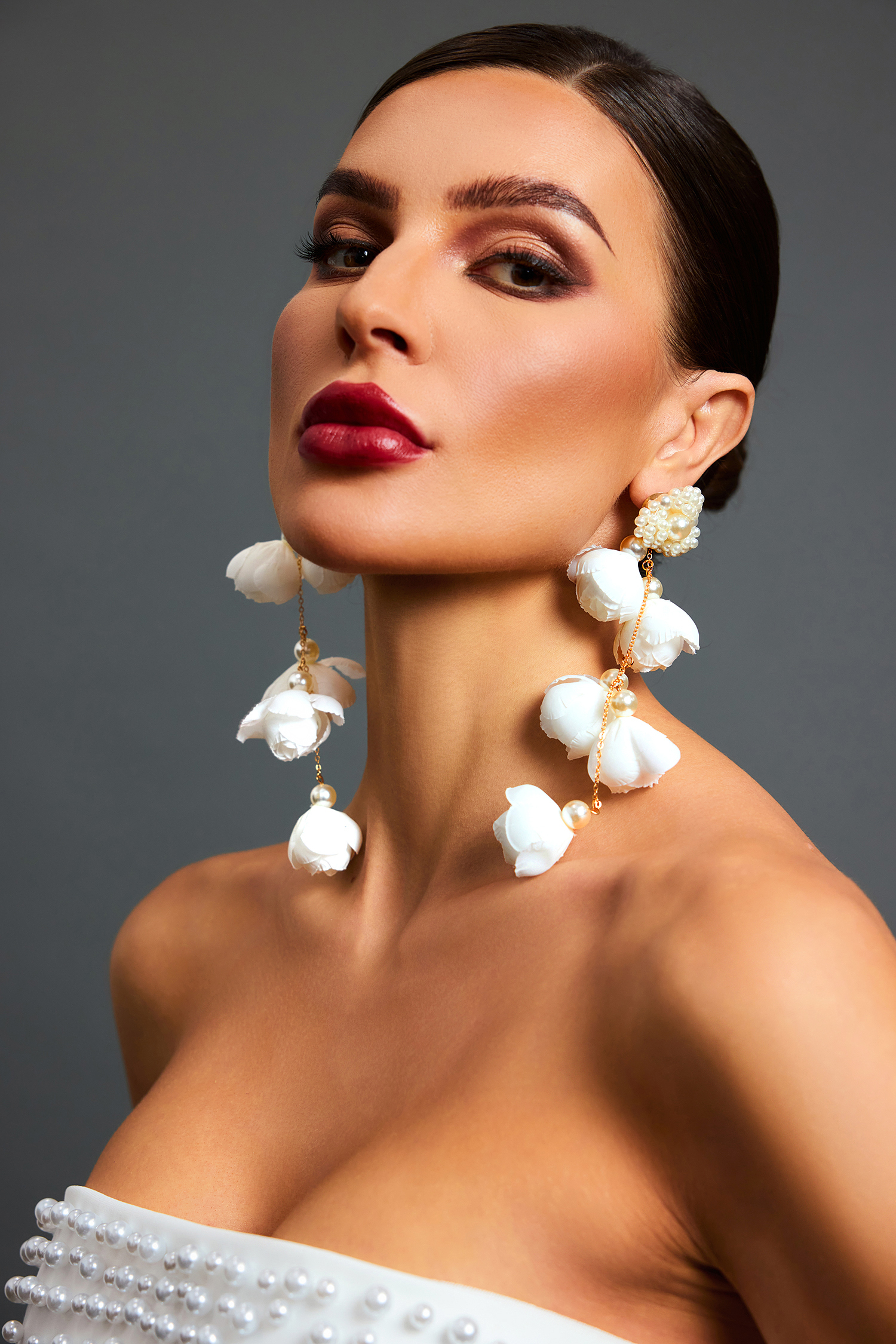 Lita Flrs Pearl Tassel Maxi Earrings