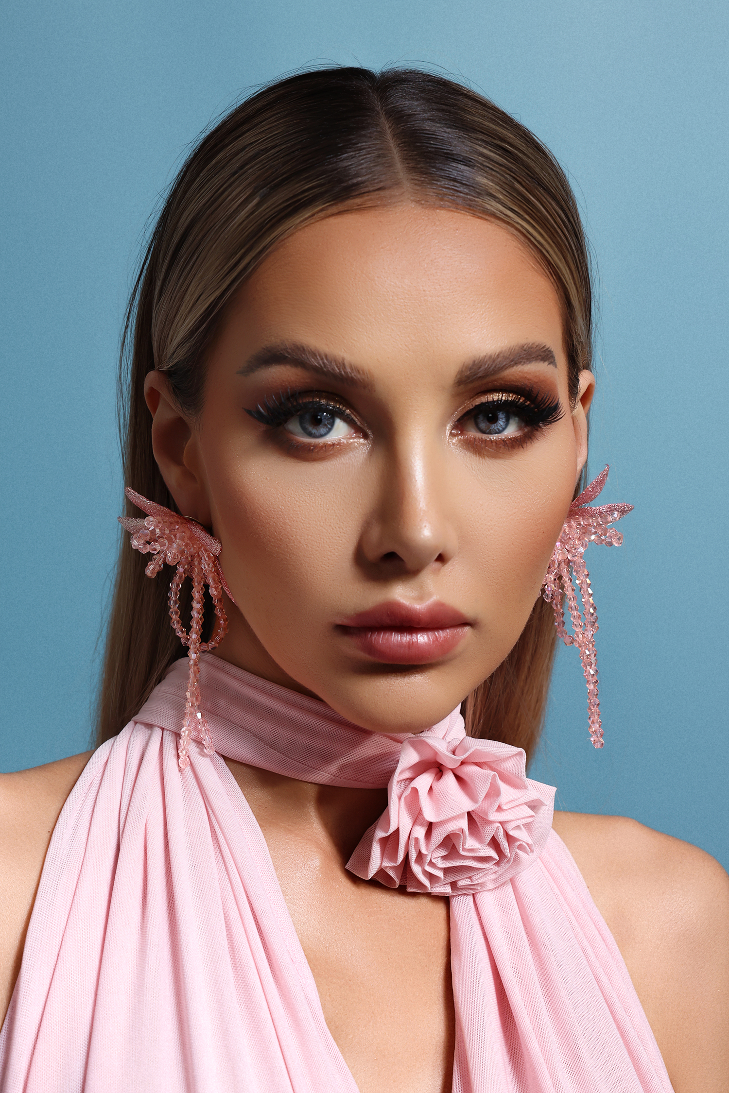 Veren Flowers Beadwork Tassels Earrings