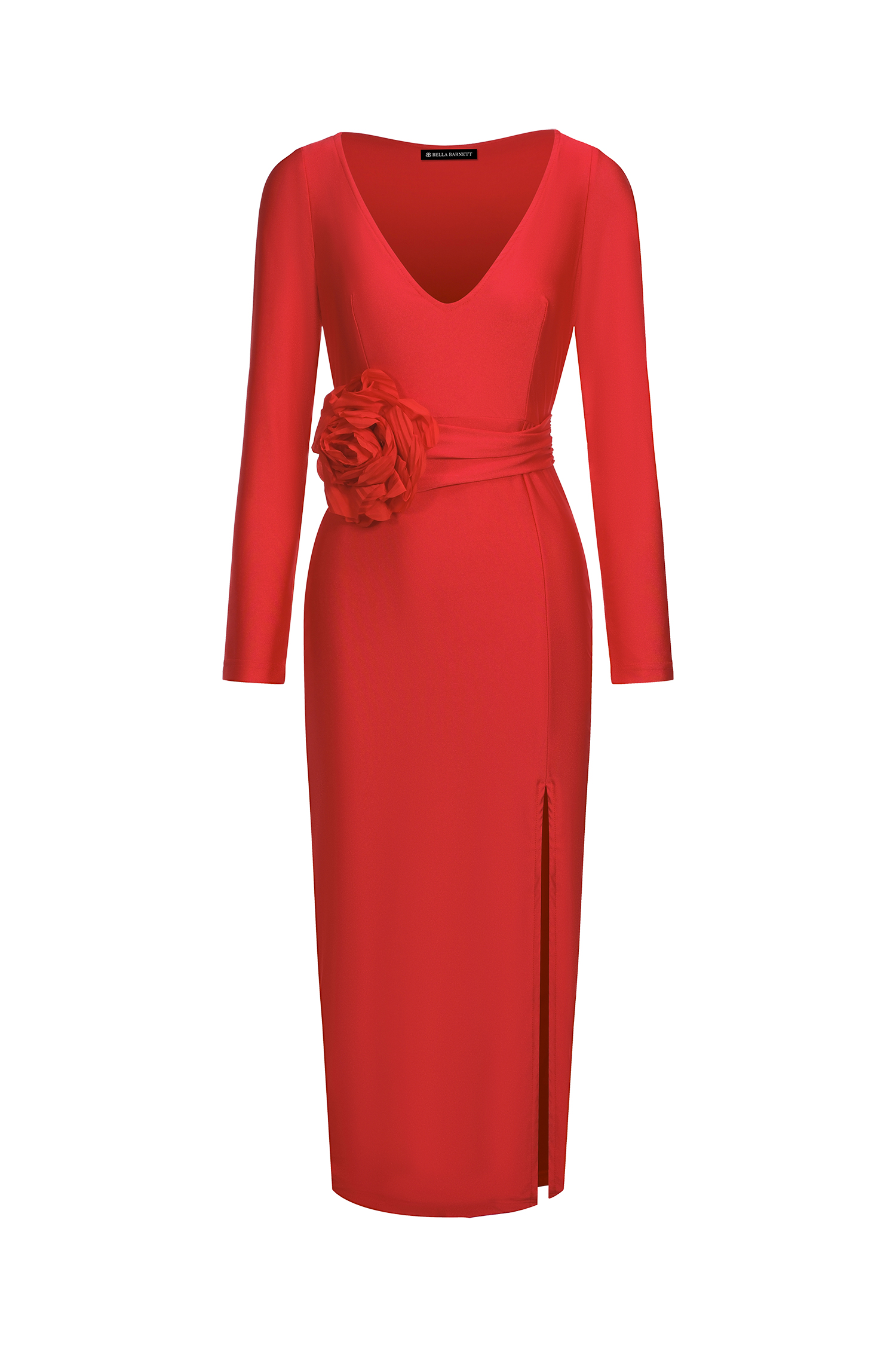 Halli V Neck Midi Dress