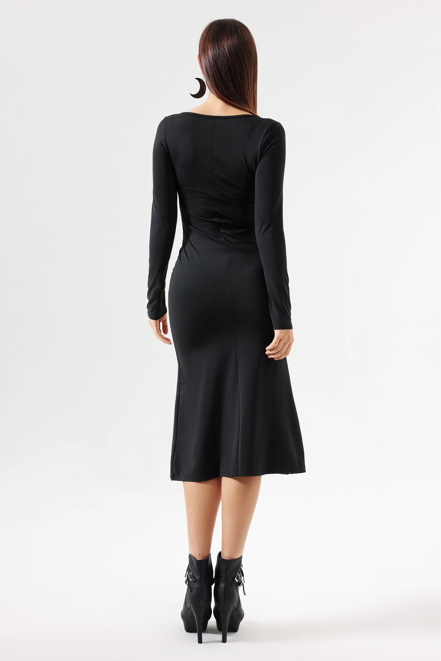 Maoma Printed Midi Dress