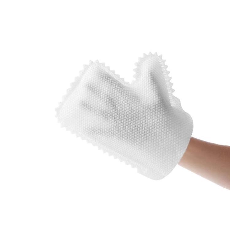 ถุงมือทำความสะอาดผ้าไม่ทอแบบใช้แล้วทิ้งใช้ในครัวเรือน