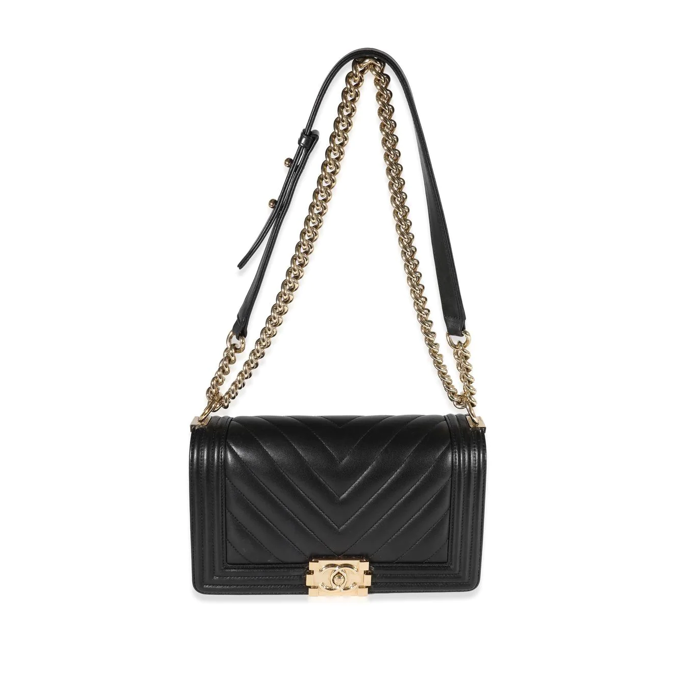 CHANEL シャネル ゴールドチェーンのショルダーバッグです