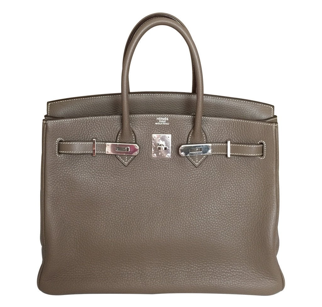 HermesEtoupe Birkin Bag 35cm PHW