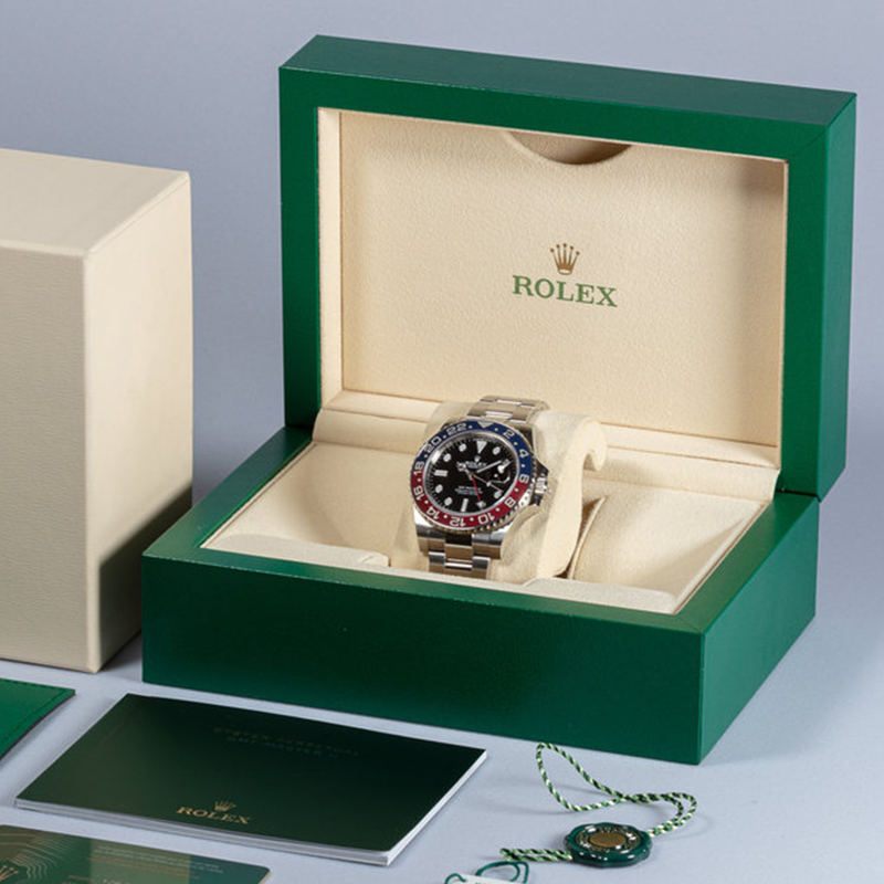 代金引換 ロレックス GMTマスターⅡ 自動巻き ブラック 文字盤 m126710blro-0002