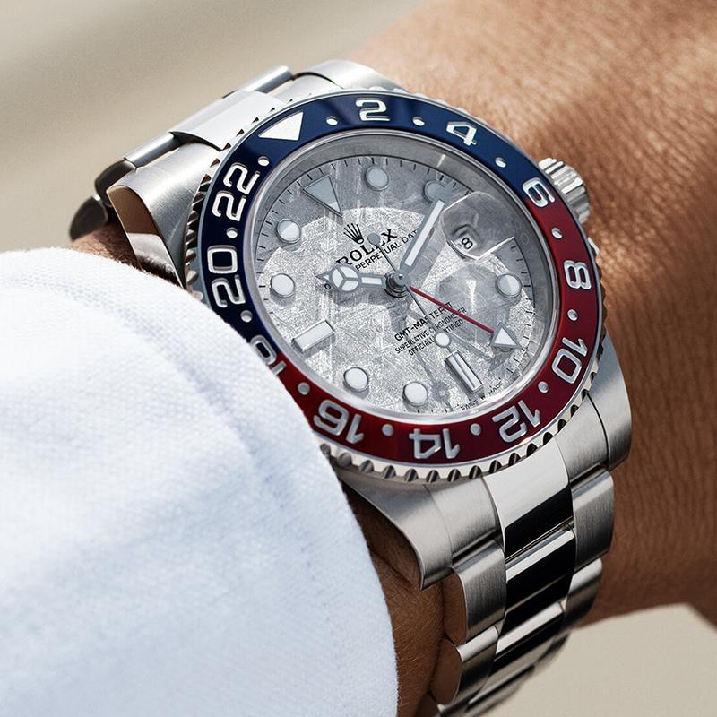 代金引換 ロレックス GMTマスターⅡ 自動巻き ブラック 文字盤 ホワイトゴールドm126719BLRO-0002