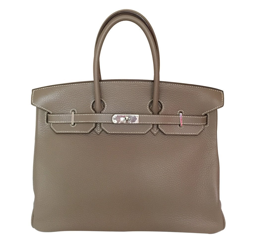 HermesEtoupe Birkin Bag 35cm PHW