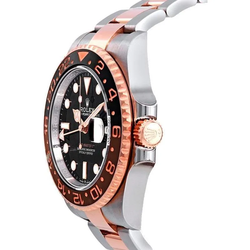 ロレックスGMTマスターⅡ 自動巻き ブラック 文字盤  m126711chnr-0002