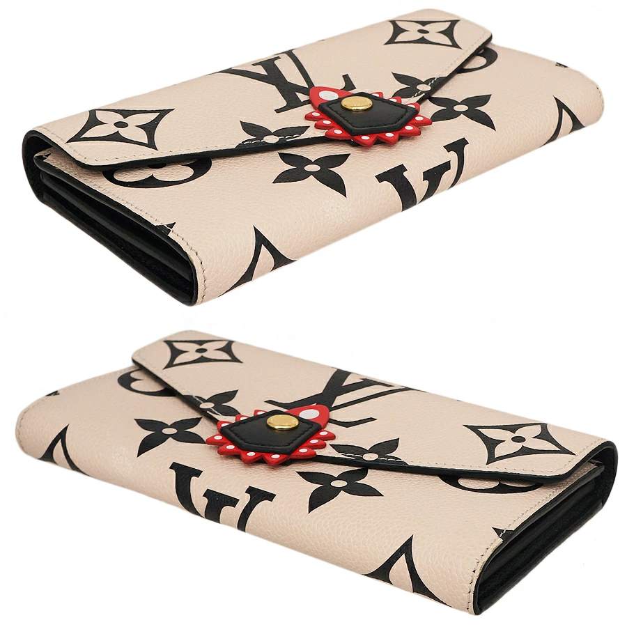 ルイヴィトン  Ｍ69514 LVクラフティ ポルトフォイユ サラ モノグラム アンプラント フラップ 長財布