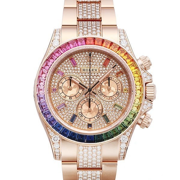 ロレックスコスモグラフデイトナクロノグラフオートマティックレインボーショップ116585 rbow-0002