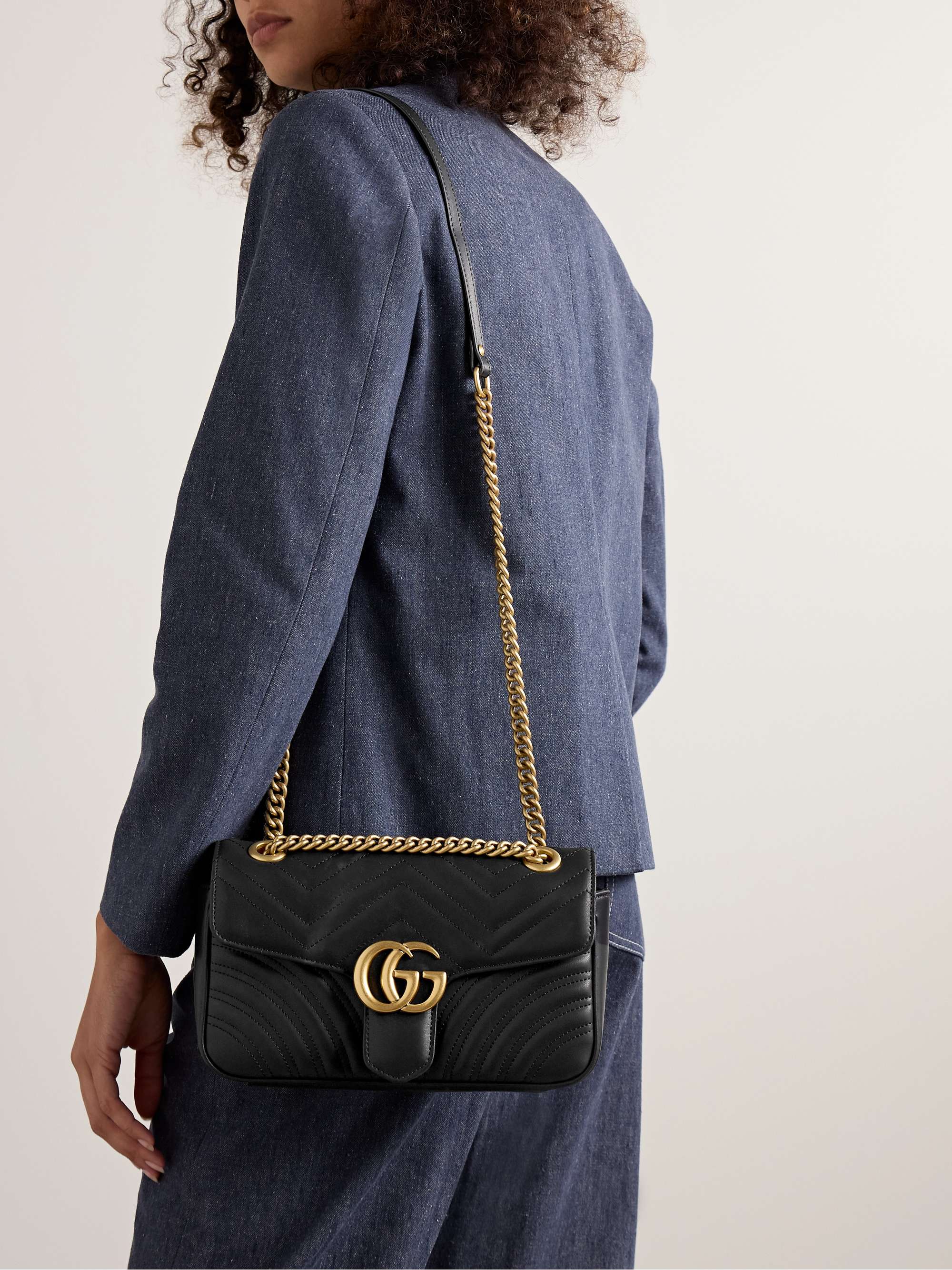 GUCCI GG Marmont 2.0 small quilted leather shoulder bag