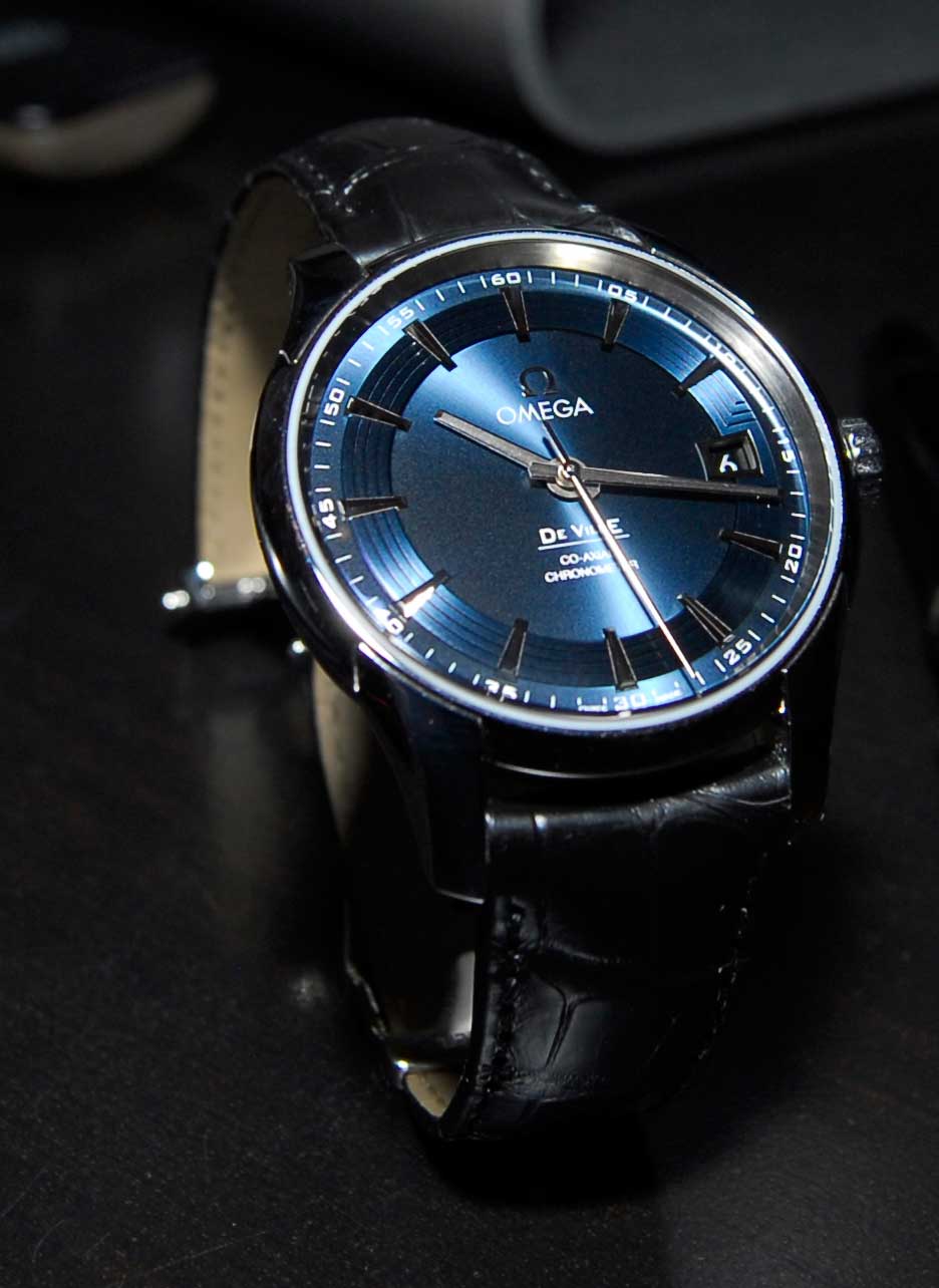 オメガディスクフライシリーズ腕時計431.33.41.21.03.001(明るいブルー)