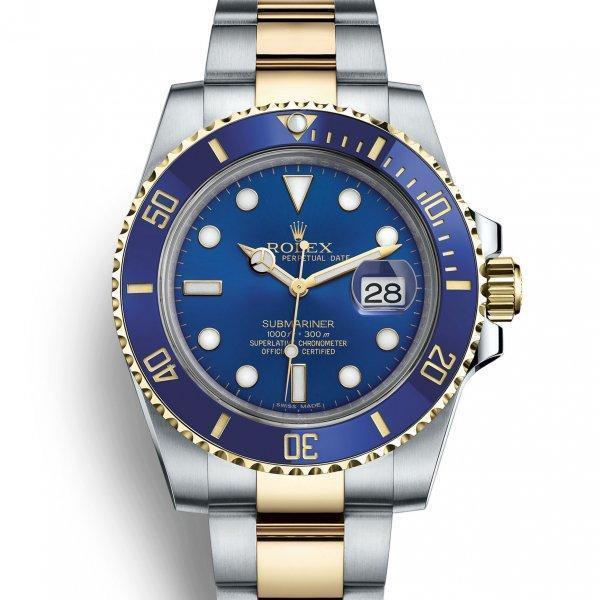 サブマリーナー デイト ウォッチ : イエローロレゾール - オイスタースチール＆18 CT イエローゴールド - M116613LB-00