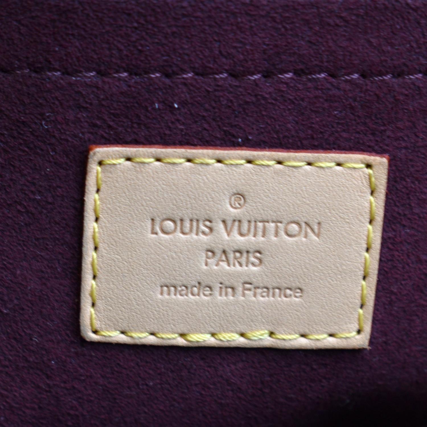 LOUIS VUITTON Montaigne GM Monogram Canvas Shoulder Bag Brown