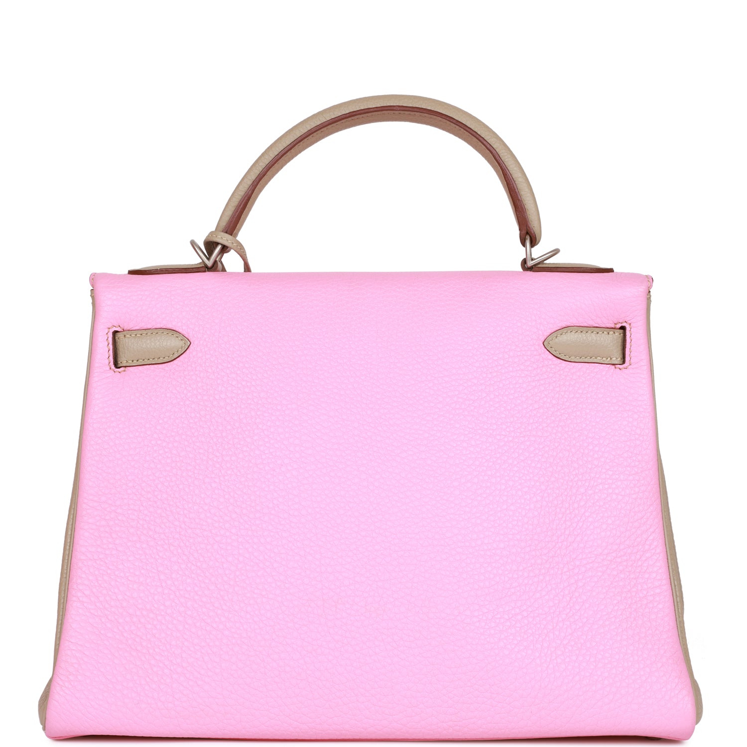 エルメス スペシャルオーダー ケリー 32 リターン ブルバンガム × グリ・トゥルテル クレマンス ブラッシュドパラジウム金具