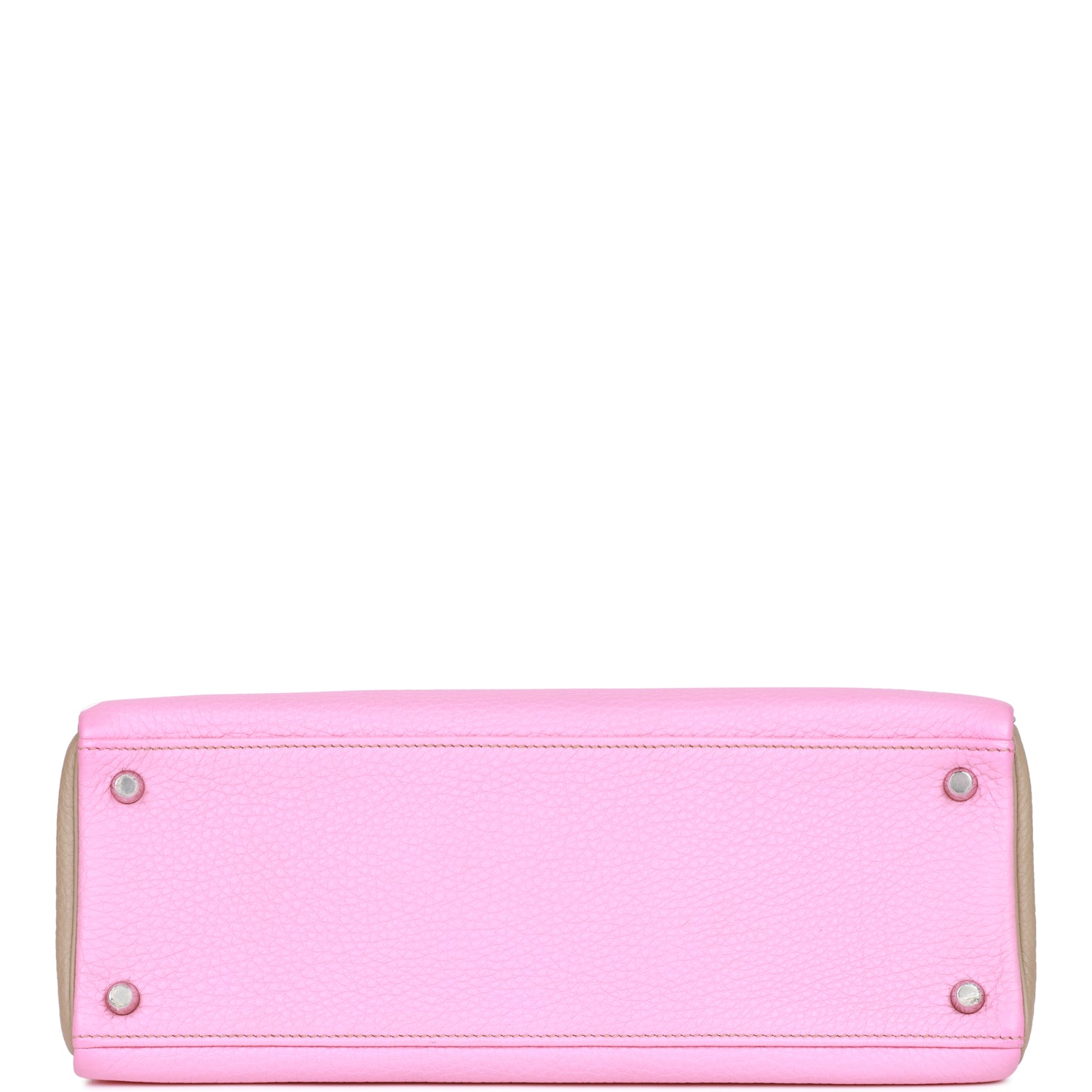 エルメス スペシャルオーダー ケリー 32 リターン ブルバンガム × グリ・トゥルテル クレマンス ブラッシュドパラジウム金具