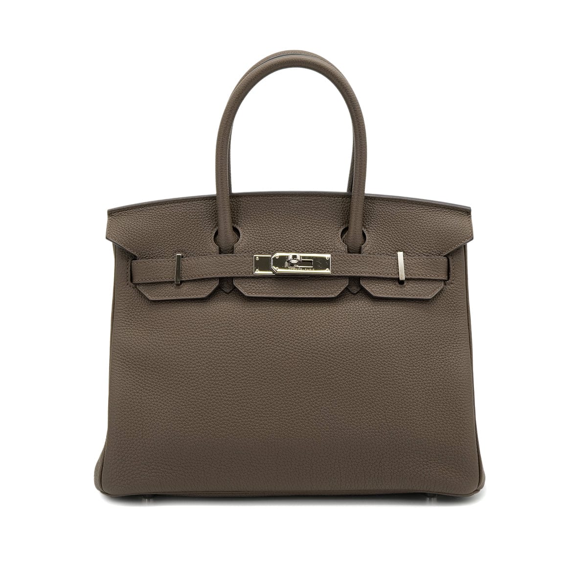HERMES バーキン 30 トープ トゴ ハンドバッグ 2015年製 T刻印 パラジウム金具 90320995