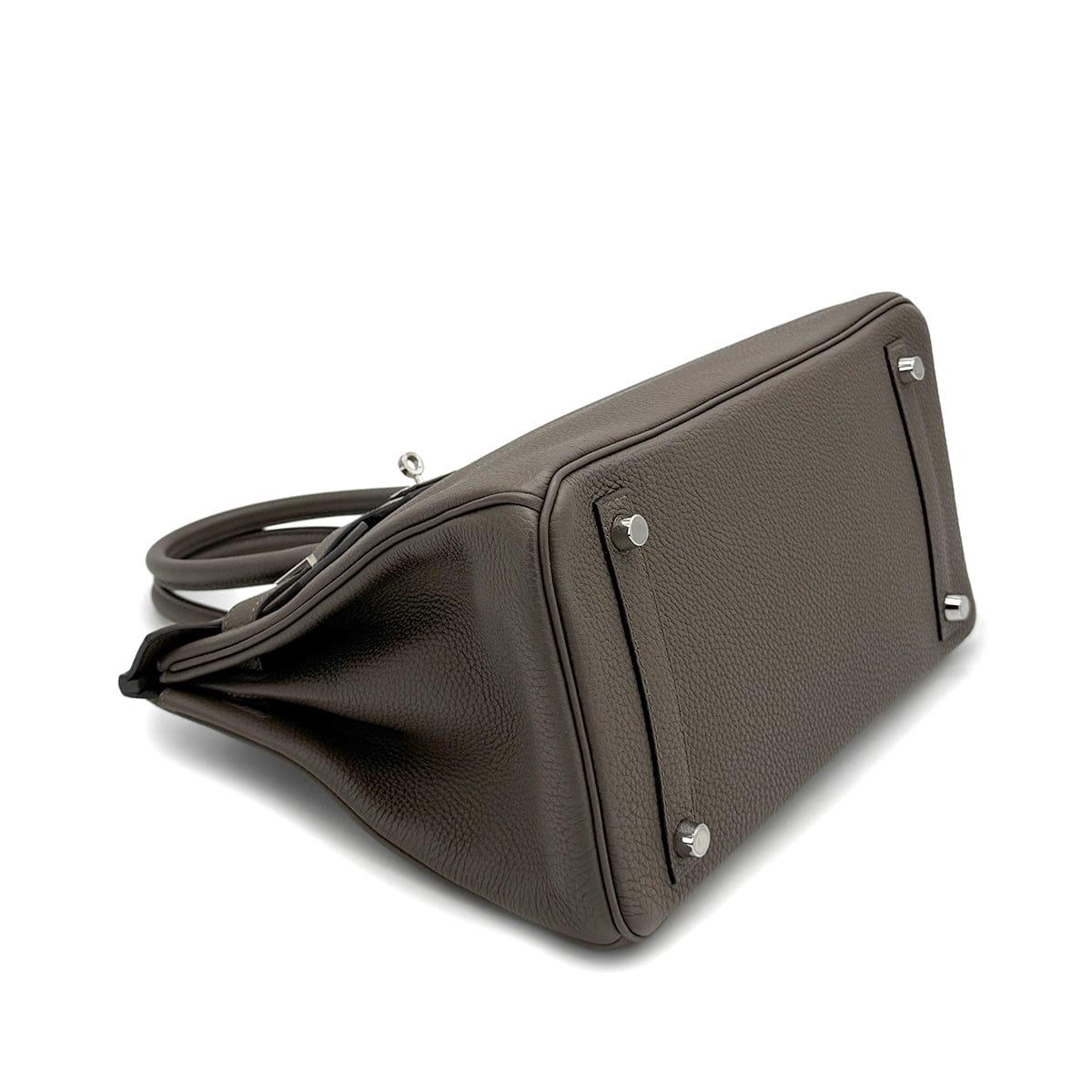 HERMES バーキン 30 トープ トゴ ハンドバッグ 2015年製 T刻印 パラジウム金具 90320995