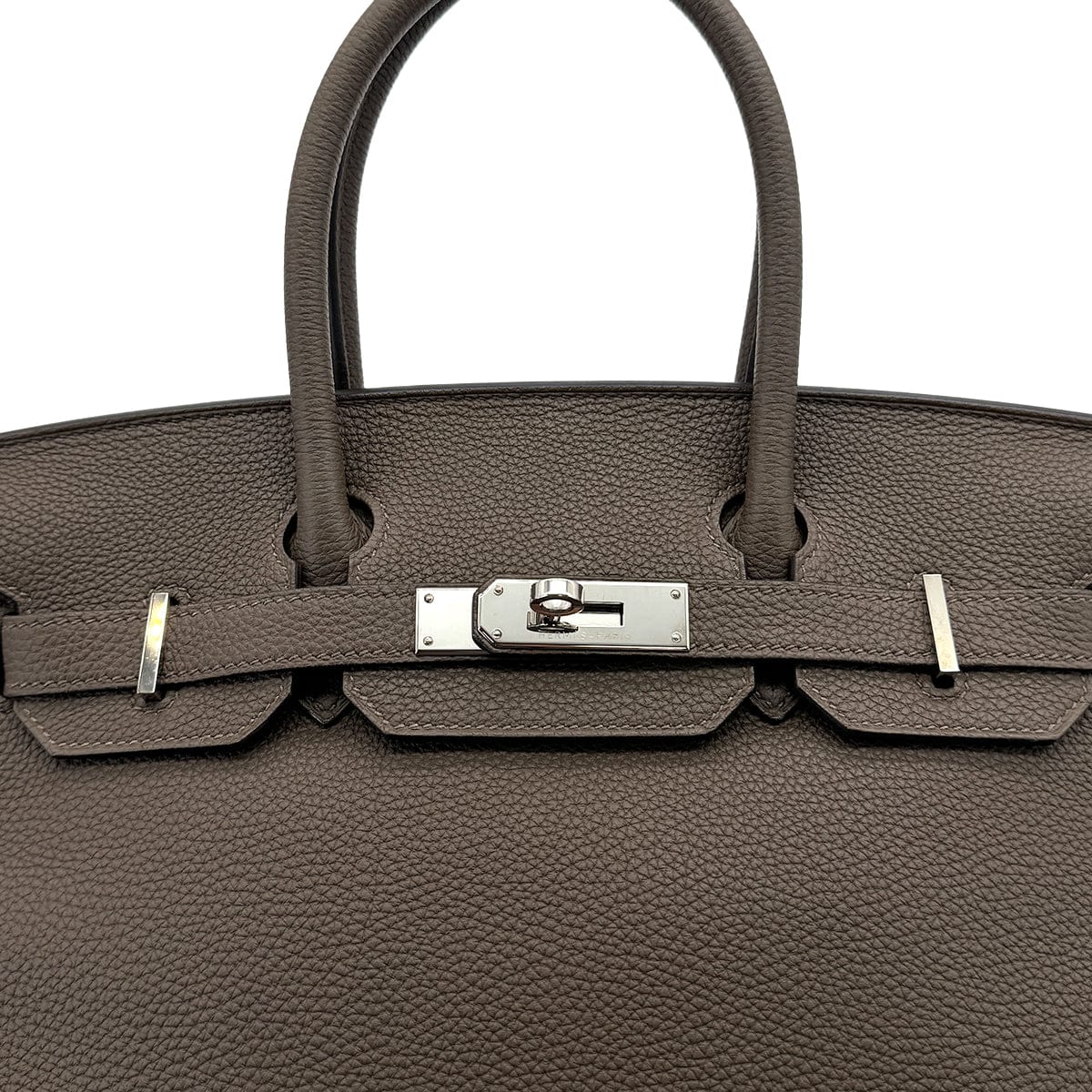 HERMES バーキン 30 トープ トゴ ハンドバッグ 2015年製 T刻印 パラジウム金具 90320995