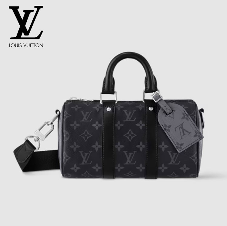 LV モノグラム・エクリプス キープオール バンドリエール 25 ボストンバッグ