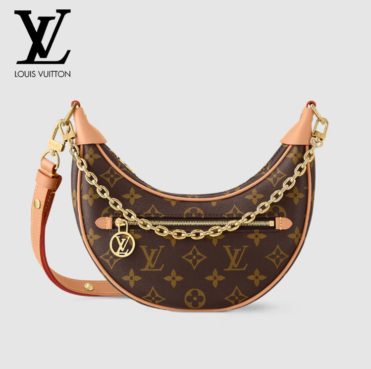 ルイ・ヴィトン LV モノグラム ループバッグ モノグラム コーテッドキャンバス ハンドバッグ