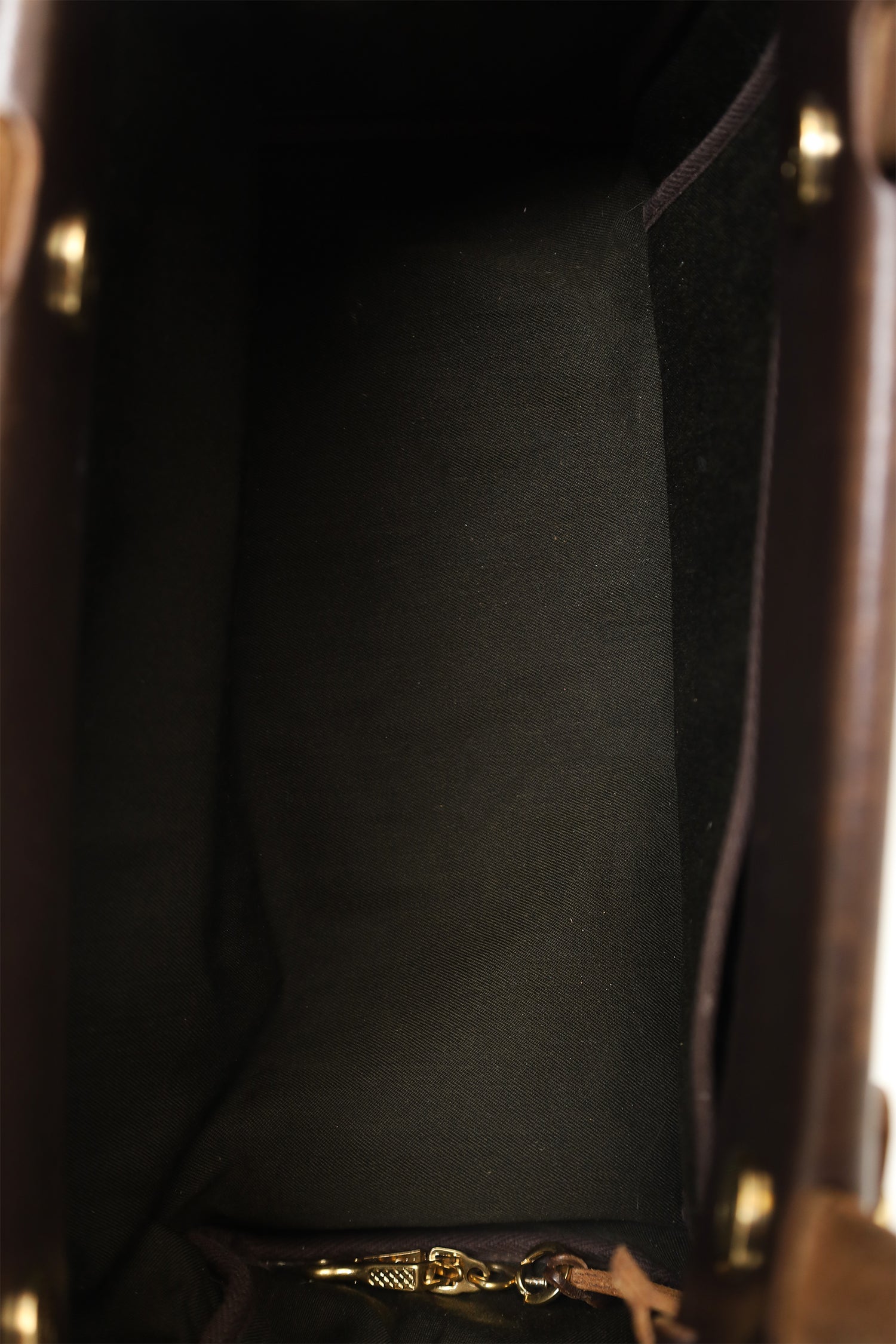 Hermès 2003 Brown/Green Leather/Canvas Changeable Vibrato Herbag PM