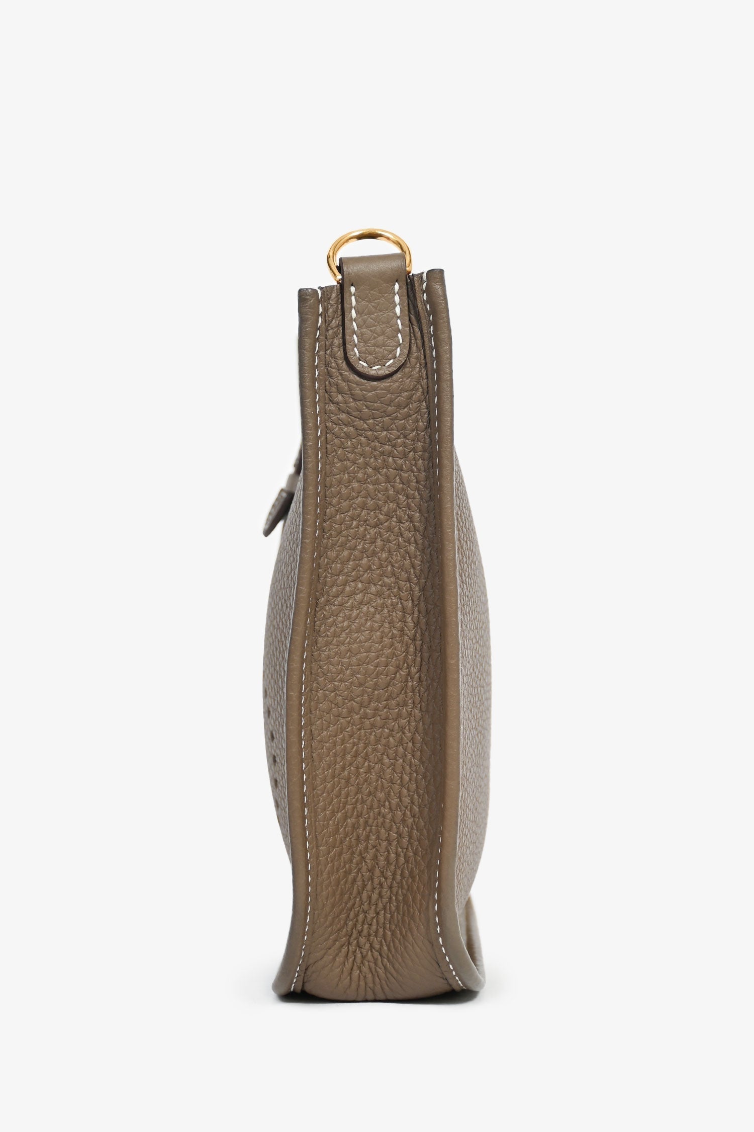 Hermès 2023年 エトゥープ クレマンスレザー エヴリン16 TPM クロスボディ（ネイビーブルーストラップ付き）