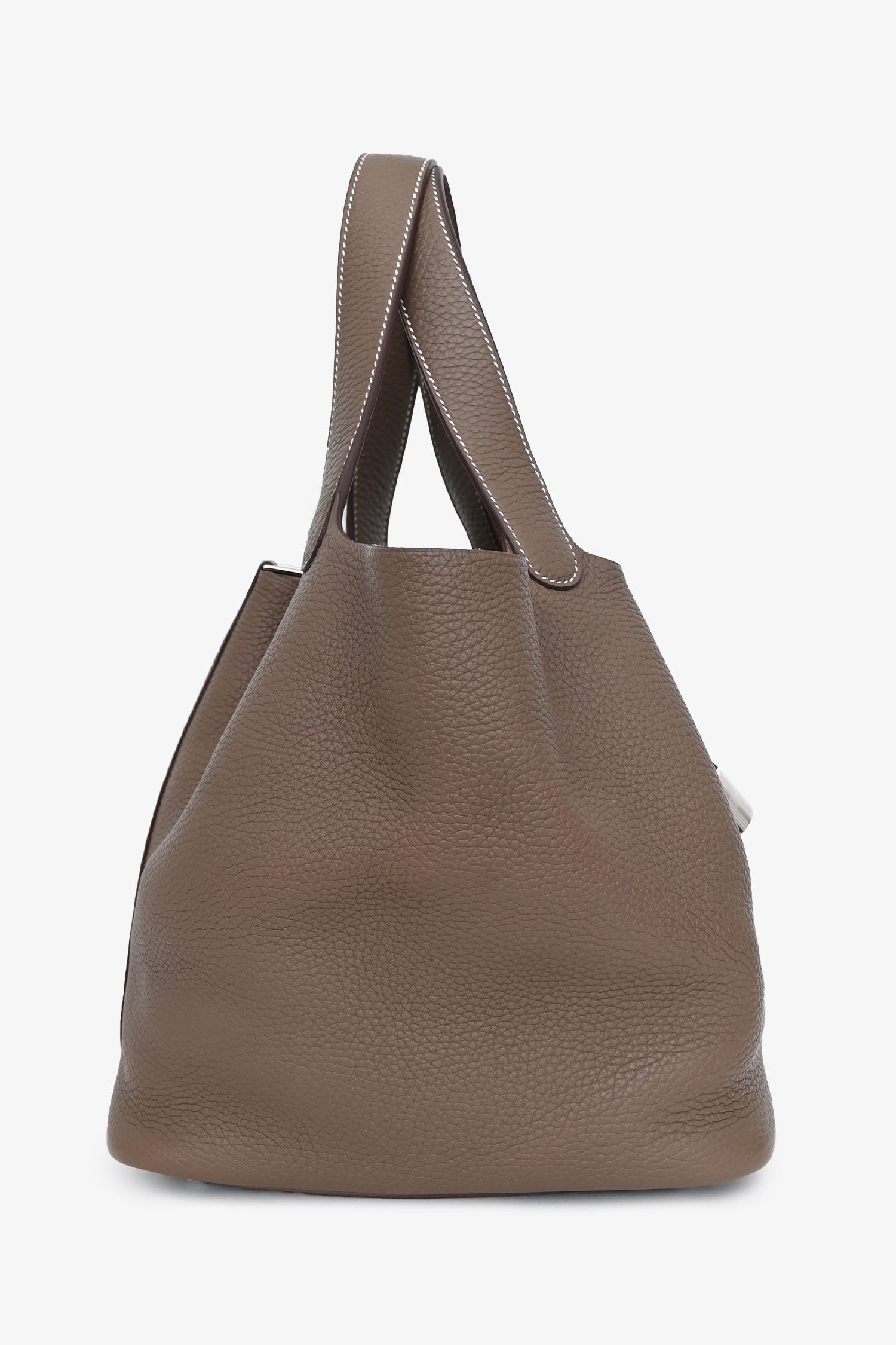 Hermès 2017年 エトゥープ クレマンスレザー ピコタンロック22 シルバートーン金具。