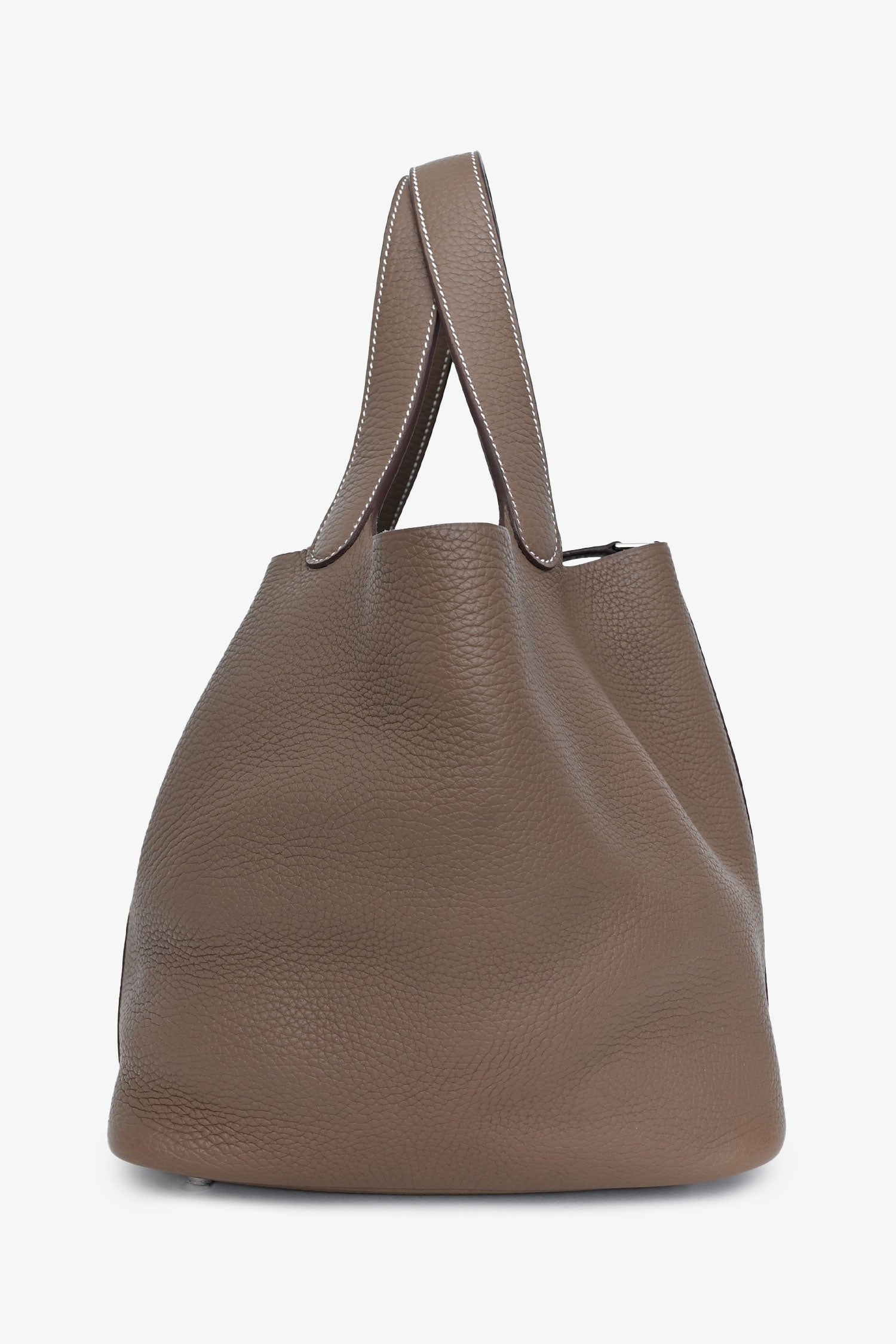 Hermès 2017年 エトゥープ クレマンスレザー ピコタンロック22 シルバートーン金具。