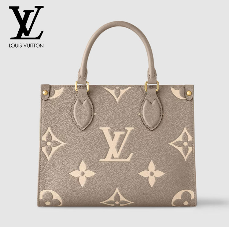 LV バイカラー モノグラム ジャイアント アンプレンテ オンザゴー PM トートバッグ