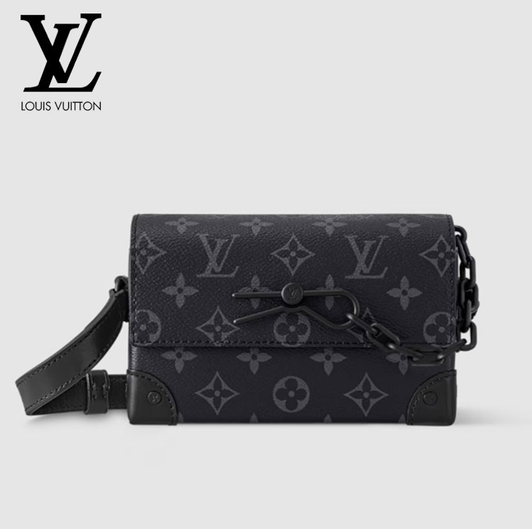 ルイ・ヴィトン モノグラム・エクリプス スチーマー ウェアラブル ウォレット ブラック