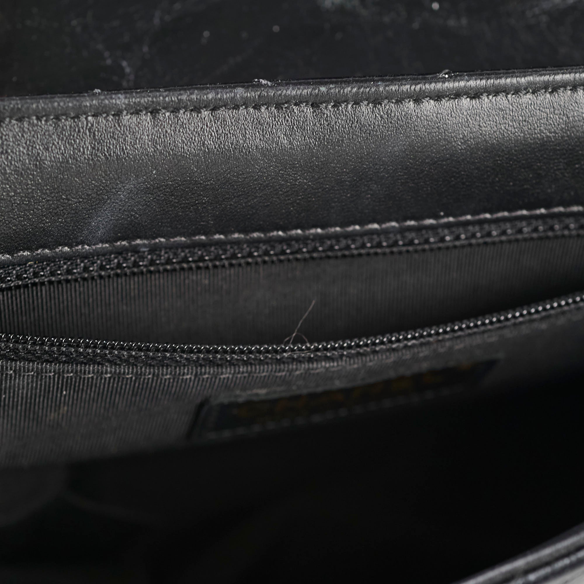 Chanel Hampton Flap Black Aged Calfskin