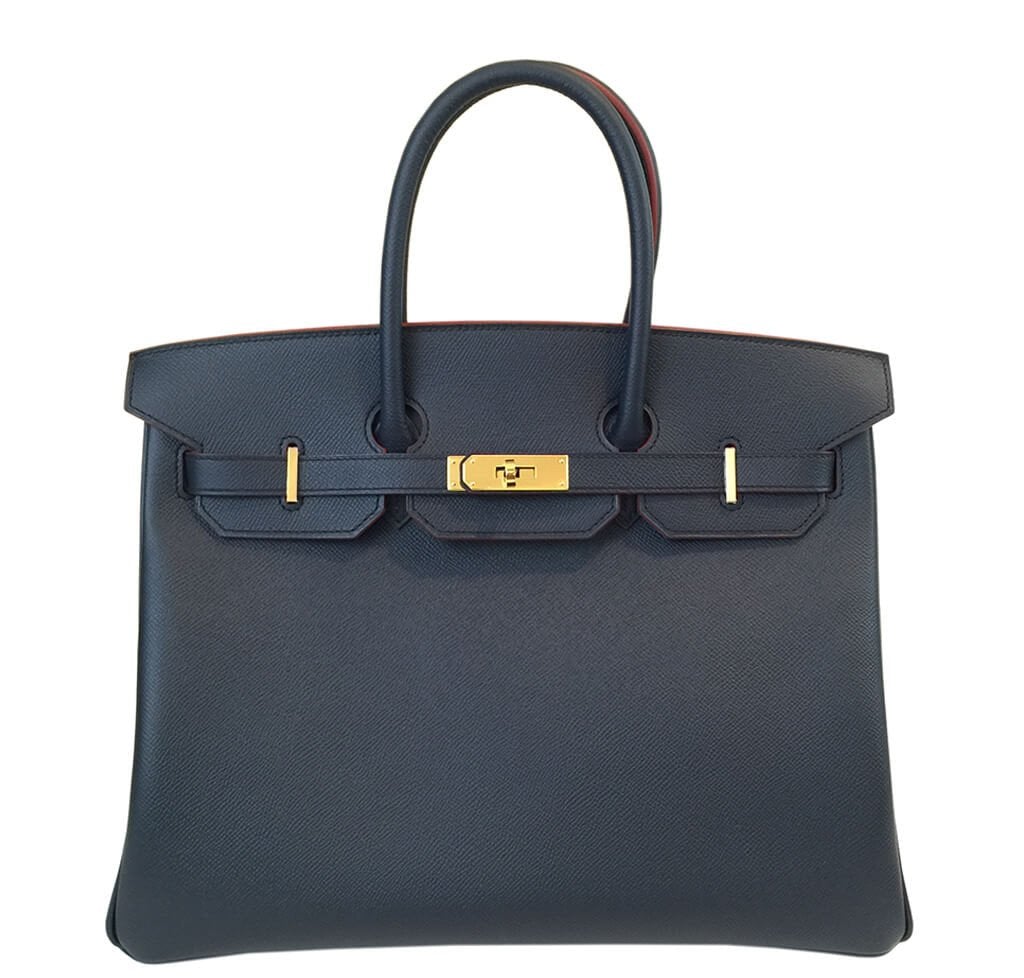 HermesBirkin Bag Bleu Indigo Bi-Color