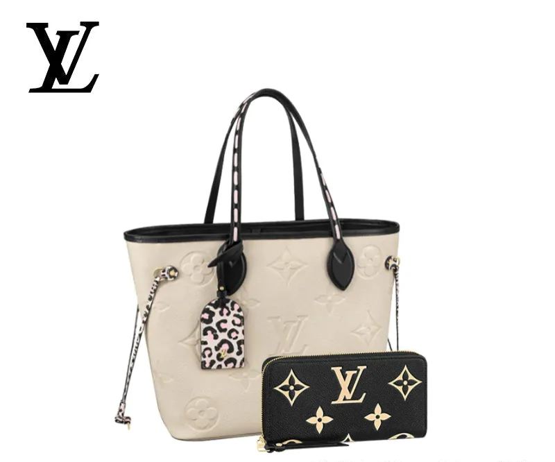 [Only 1]LOUIS VUITTON ネヴァーフル MM 長財布 2点セット お得 Ref:M58525+M80481
