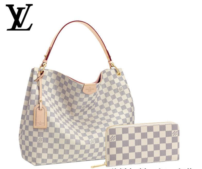 [Only 1]LOUIS VUITTON ルイヴィトン グレースフル MM 長財布 2点セット お得 Ref:N42233+N41660
