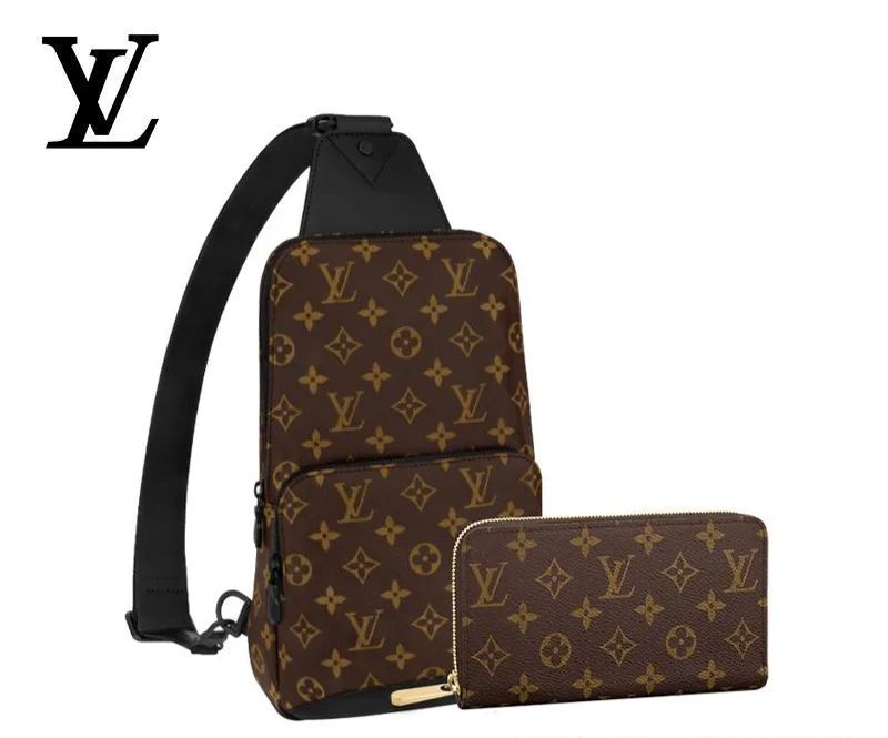 LOUIS VUITTON ルイヴィトン アヴェニュー・スリングバッグ 長財布 2点セット お得 Ref:M45897+M60017
