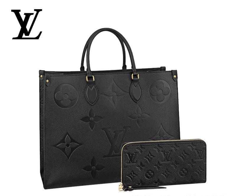 LOUIS VUITTON オンザゴー GM 長財布 2点セット お得 Ref:M44925+M61864